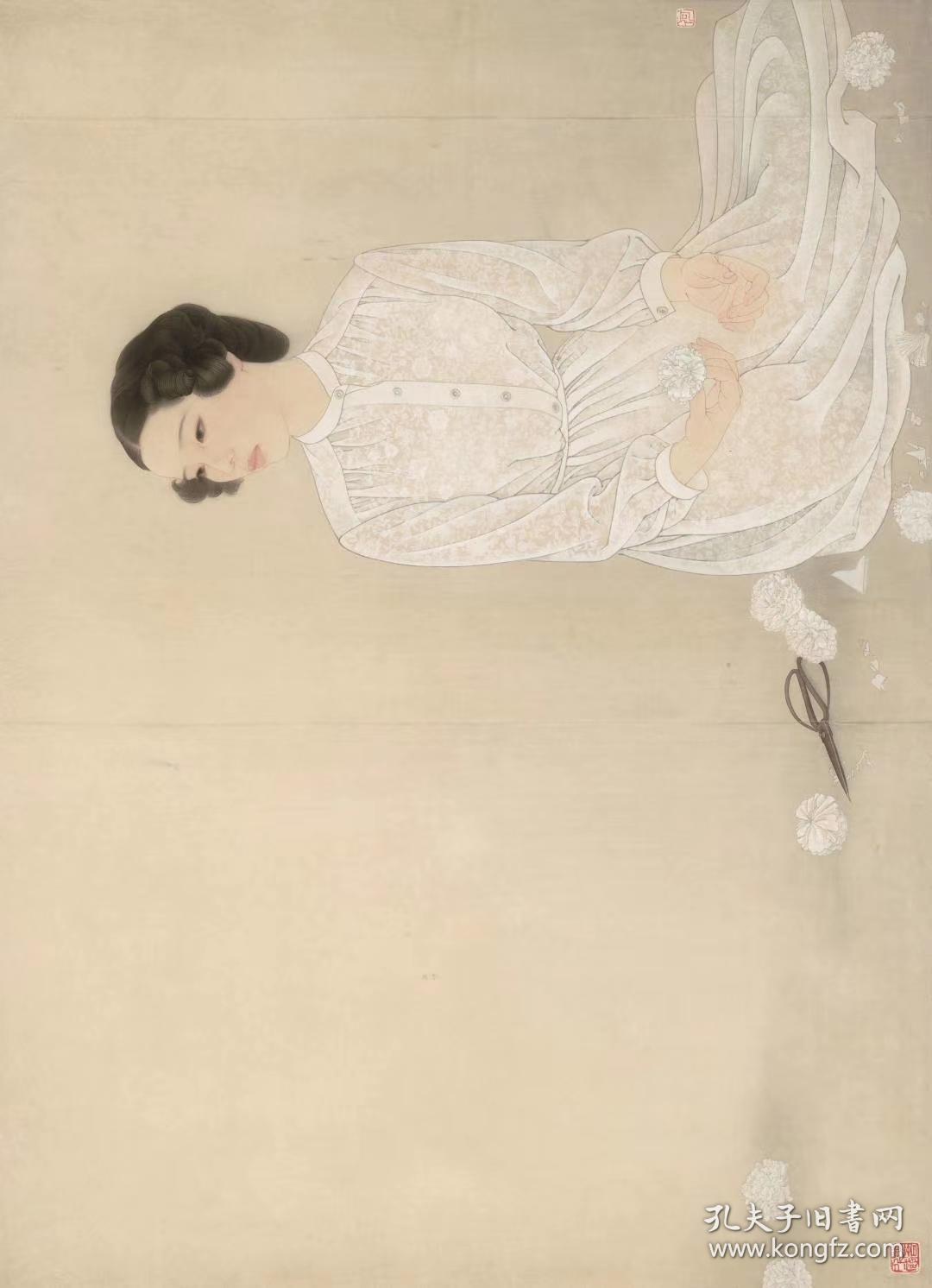 何家英清明纸本大小12551735厘米宣纸原色仿真微喷画心