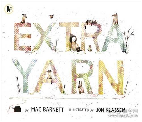 英文原版绘本  穿毛衣的小镇 Extra Yarn Jon Klassen 名家绘本 儿童启蒙图画故事书凯迪克银奖绘本