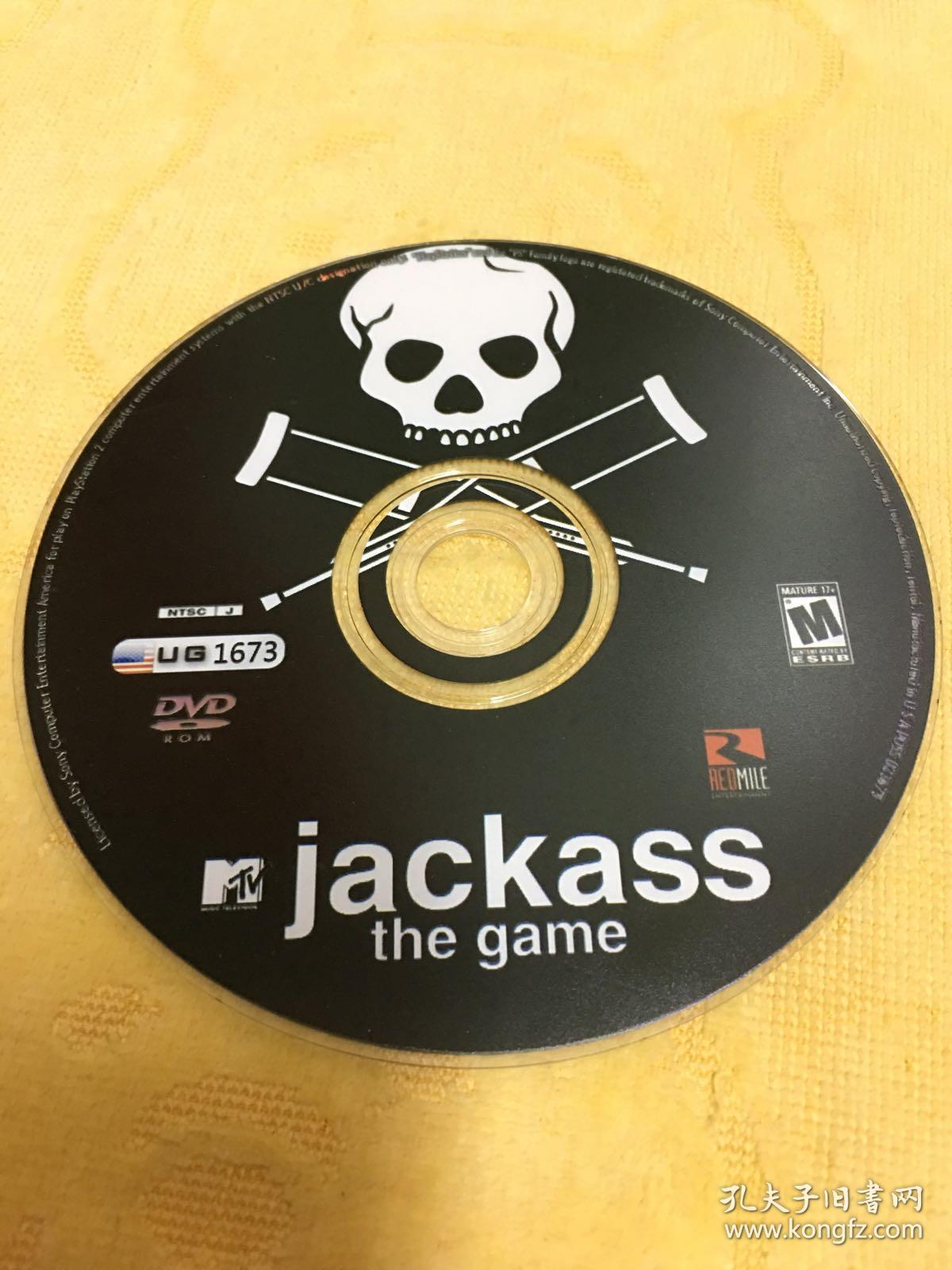 ps2游戏 蠢才秀 jackass the game 游戏光盘