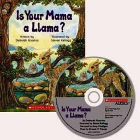 英文原版 Is Your Mama a Llama？ Read Along Trade 谁是羊驼妈妈+CD 亲子阅读情商启蒙语言表达力锻炼图画书