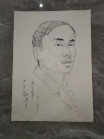 保真书画：王少华速写 1985年画于抚松钟厂 刘金坤