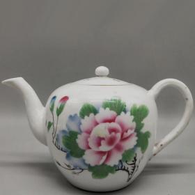 民国花卉茶壶