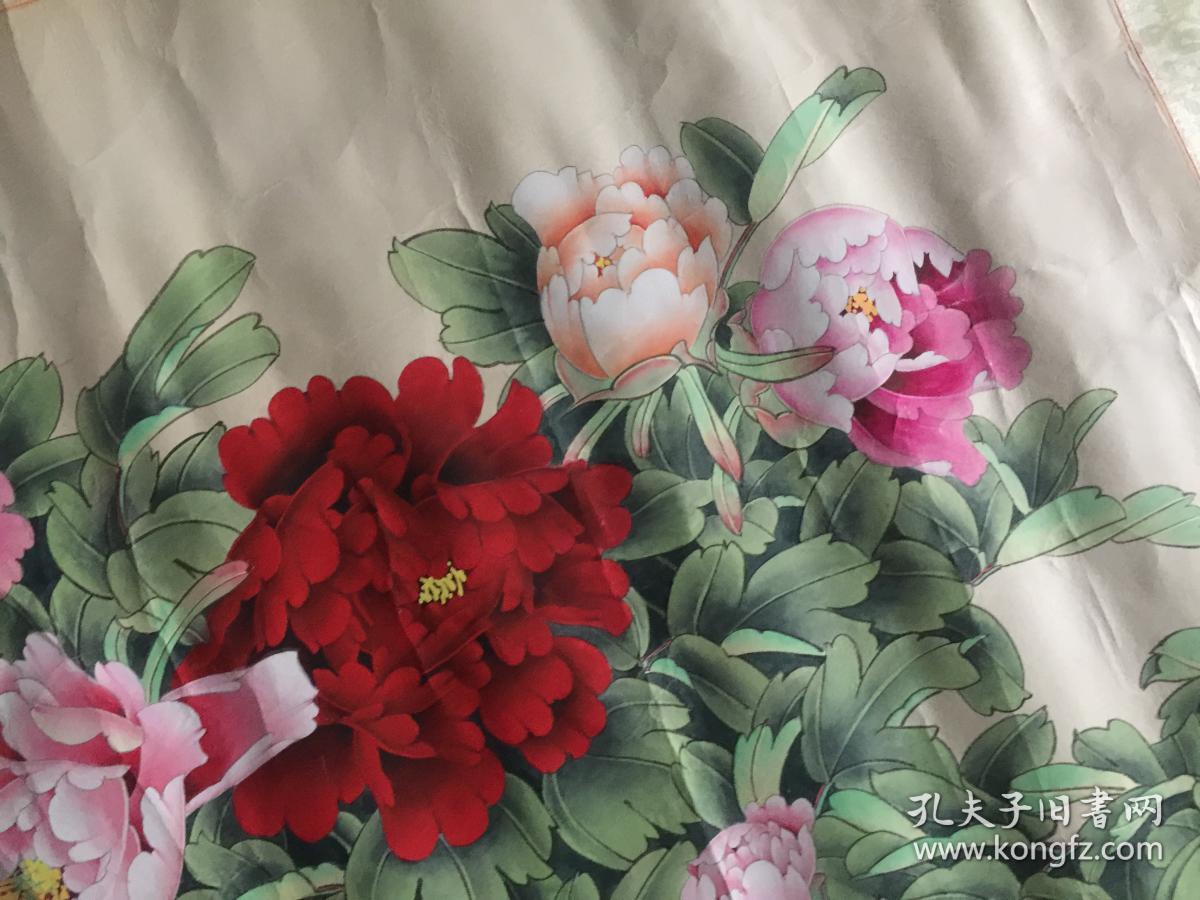 保真山东著名画家姚桂元工笔牡丹