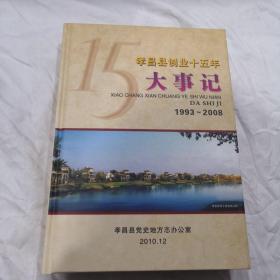 孝昌县创业十五年大事记1993-2008