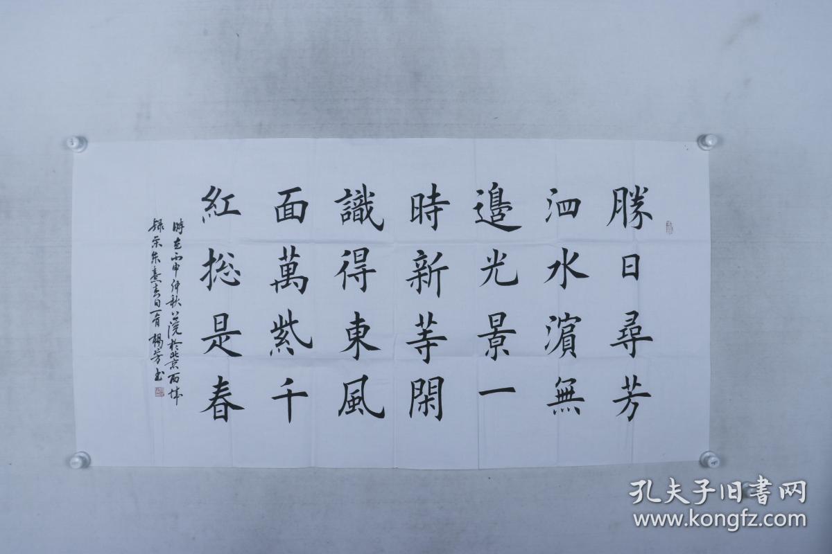 同一来源田英章和覃剑秋弟子四川青年女书法家杨芳2016年作书法作品宋