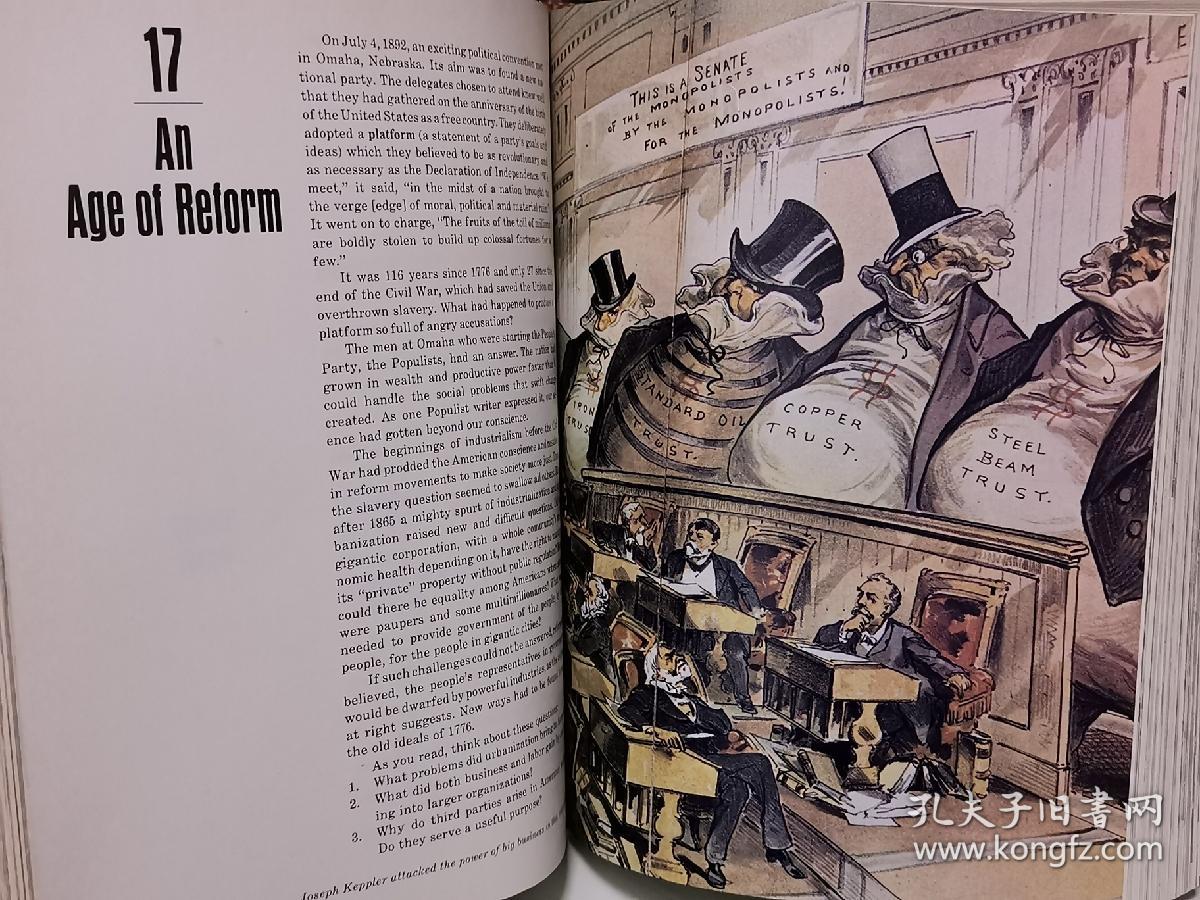 美国历史 美国中学教材 the impact of our past : a history of the