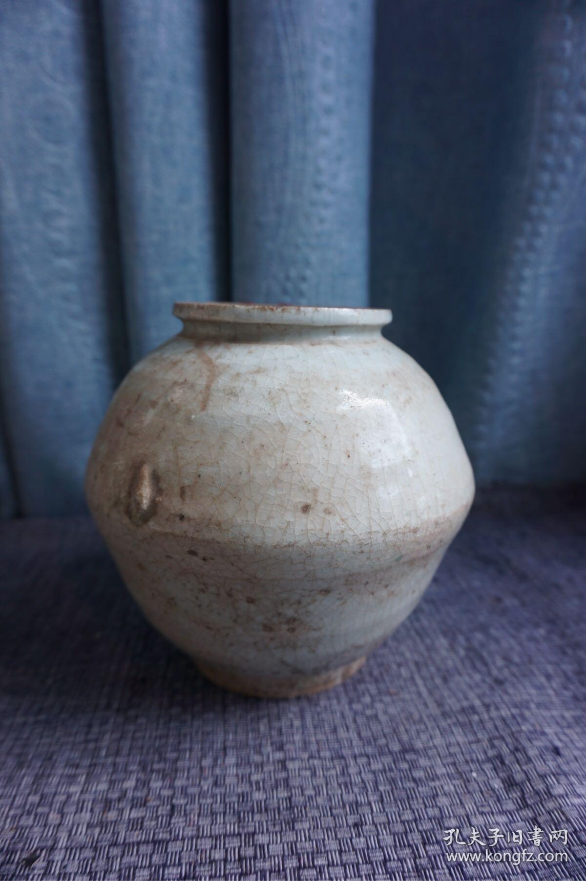 清早期青瓷罐·300包邮全品 自然老旧 内外施釉 开门货品相尺寸如图