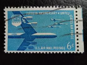 美国邮票（历史）：1957空军 1枚