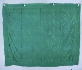 文革时期 绿色绸缎制品一件 HXTX326216