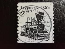 美国邮票（交通）：1981年-1984年运输发行-线圈邮票 1枚