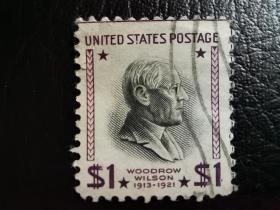 美国邮票（人物）：1938年-1954年总统府 1枚