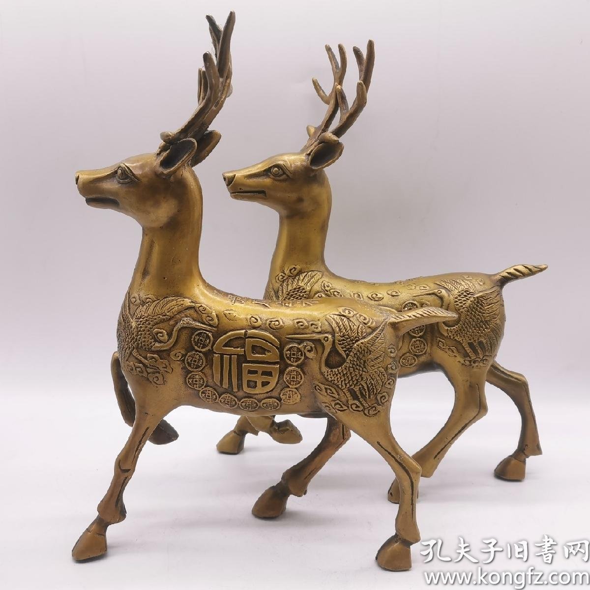 梅花鹿 福禄双全 一对