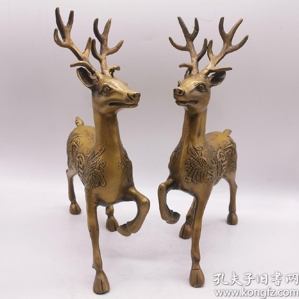 梅花鹿 福禄双全 一对