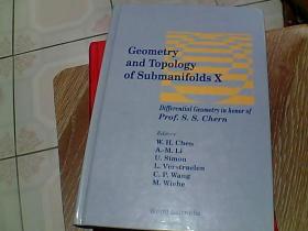 Geometry  and  Topology   of  Submanifolds   X