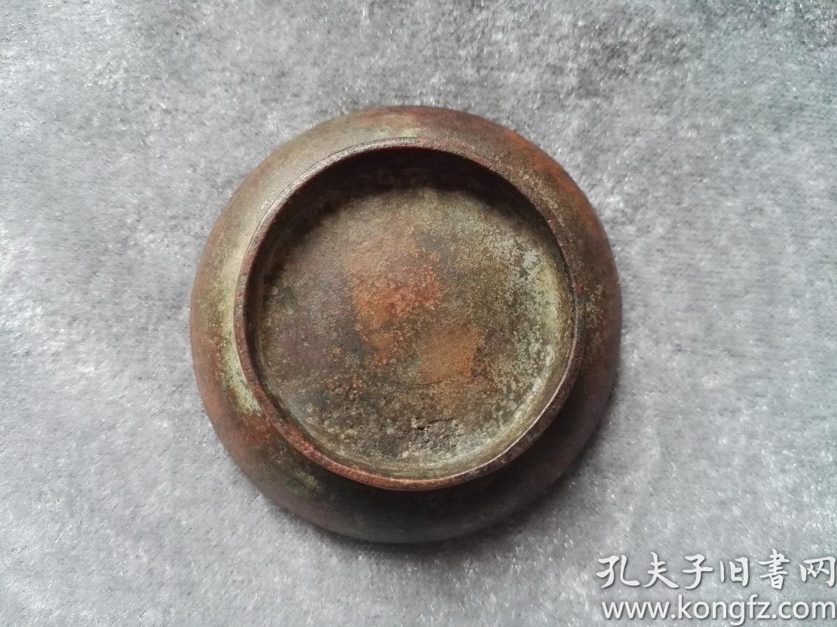 香道具清中期清宫造办处铜鎏金花鸟纹香盒