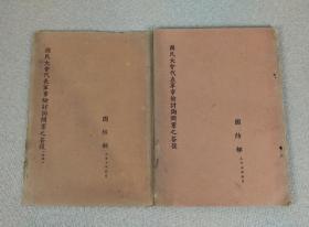孔网孤本《国民大会代表军事检讨询问案之答复》两册全，国防部1948年初版 ，版本罕见