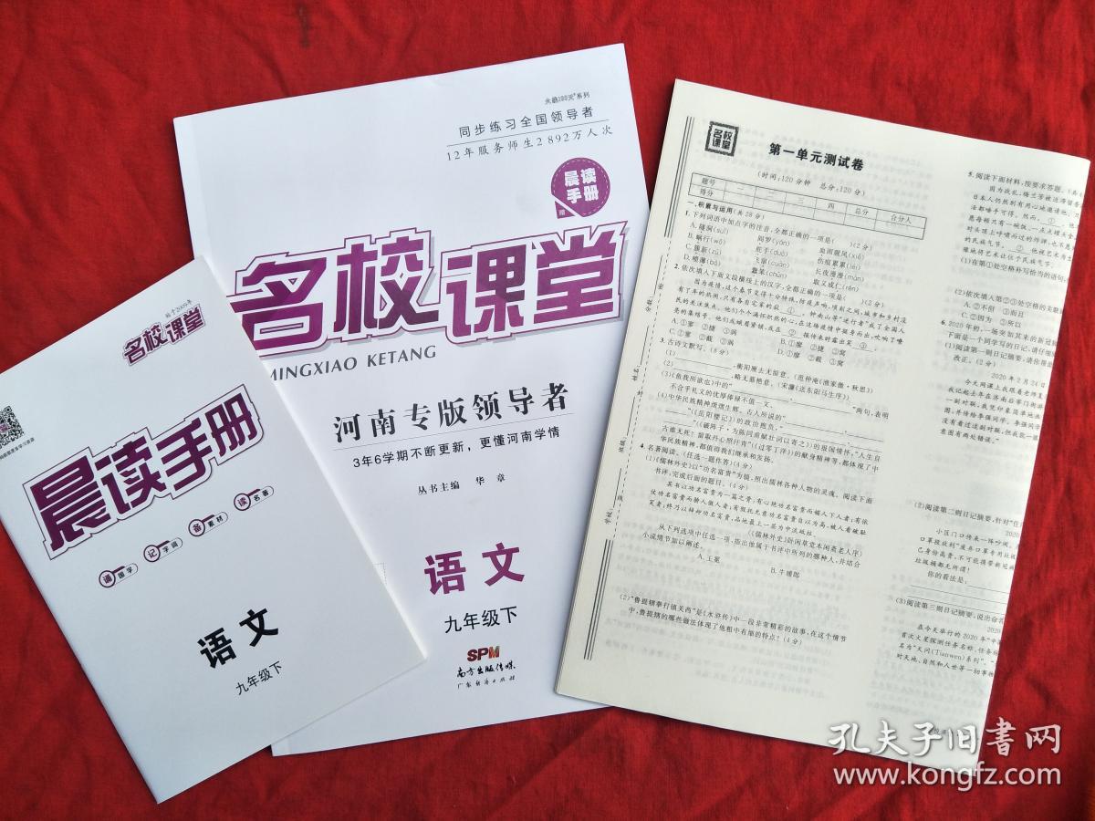 2021名校课堂河南专版语文9九年级下册一套