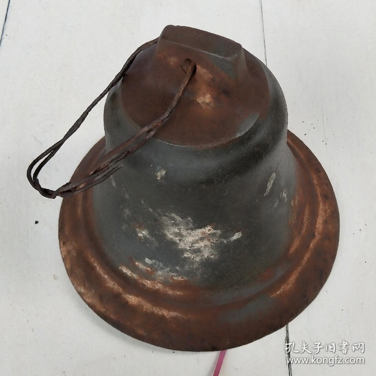 民国建国初大铁铃铛学校上下课钟手摇铃怀旧收藏品摆件