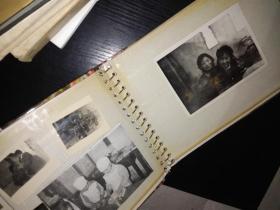 老照片黑白照-七八十年代左右北京普通家庭生活合影、家庭成员（妻子、丈夫，孩子，朋友、同事、同学、亲戚等）相关黑白老照片、老影集、老相片、老像片大册约40张一册合售