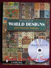 World Designs: 1200 Historic Patterns（英语原版 精装本）世界设计:1200个历史图案