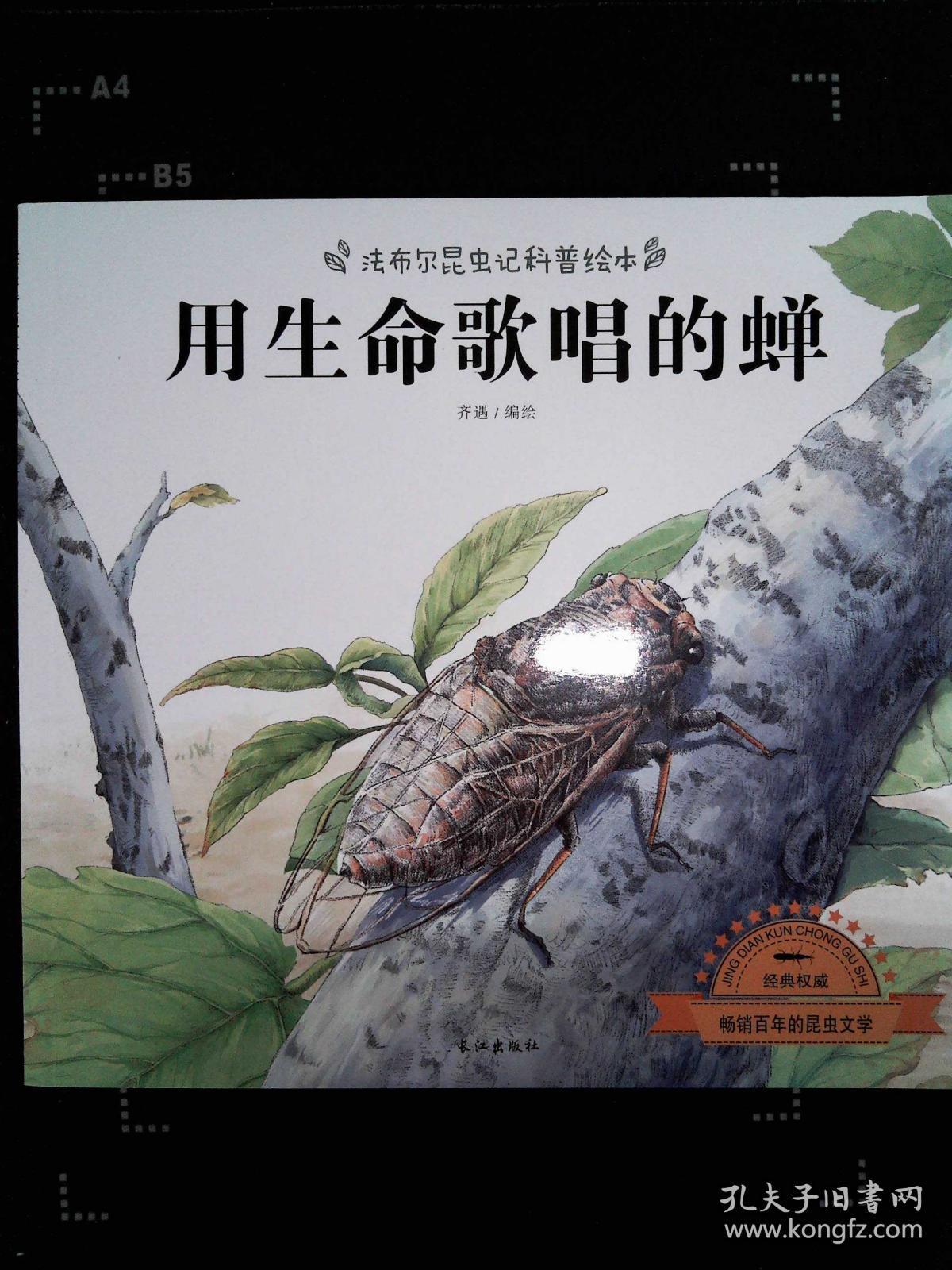 法布尔昆虫记科普绘本:用生命歌唱的蝉