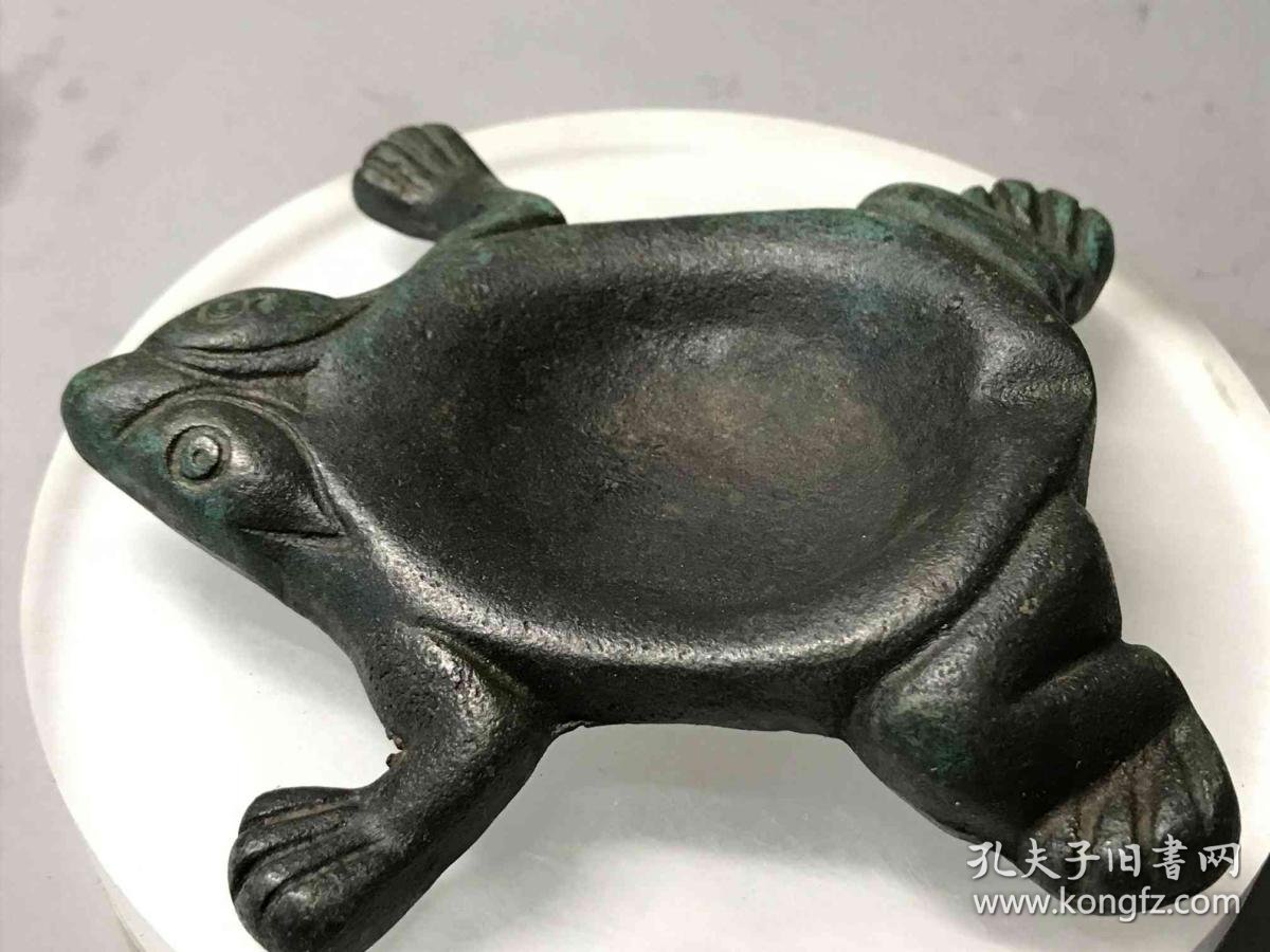 乡下收的清代青铜乌龟砚台