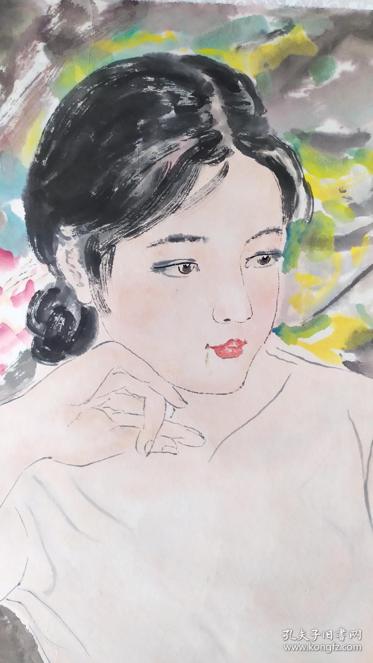 品相描述:九五品                      品相如图,90岁画家晚年佳作