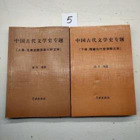 中国古代文学史专题 下册：隋唐五代至清朝文学.