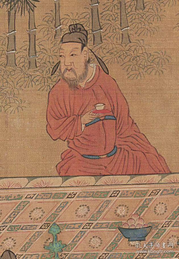 刘松年 十八学士图全卷.纸本大小31.28*652.22厘米.宣纸原色微喷印制.