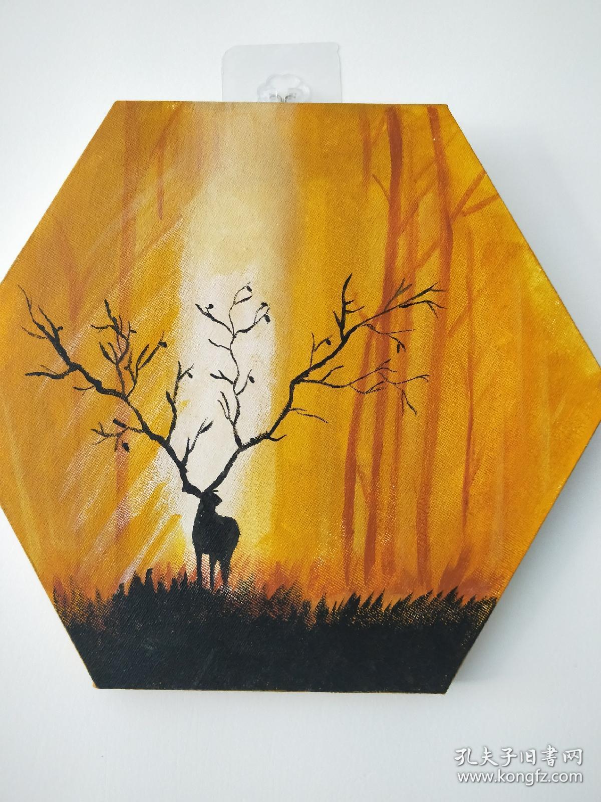 手绘丙烯装饰画