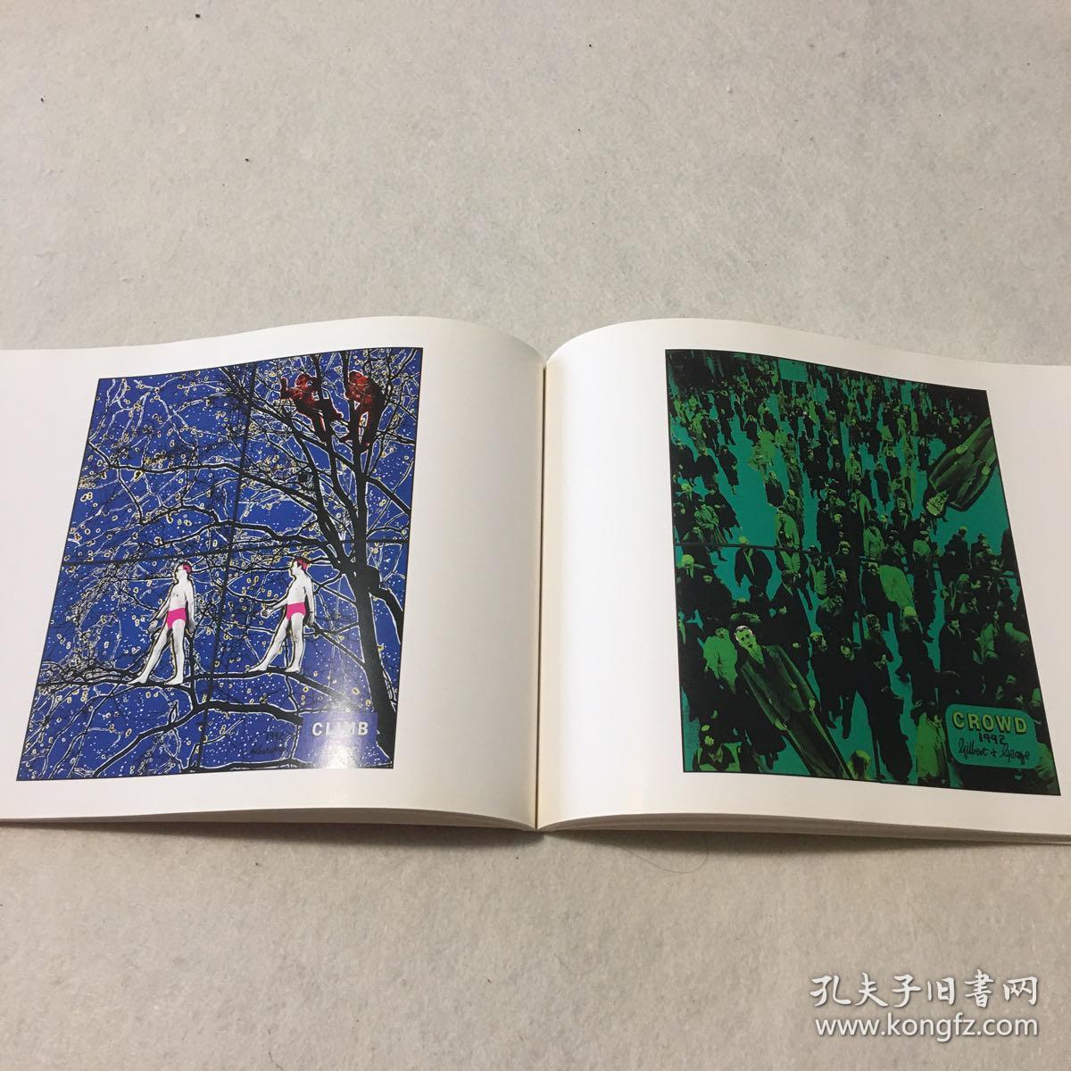 吉尔伯特与乔治一九九三年访华展览铜版纸全彩页