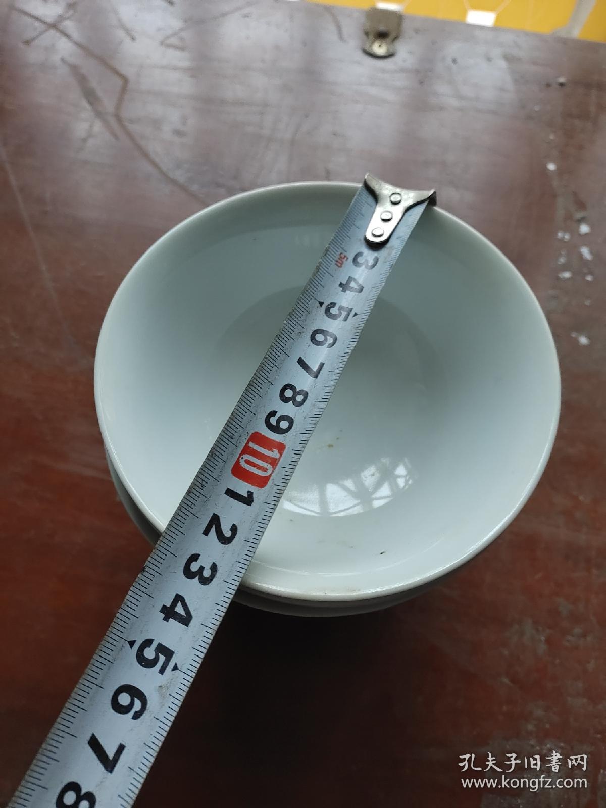 90年代,鸳鸯喜字陪嫁碗5只合售