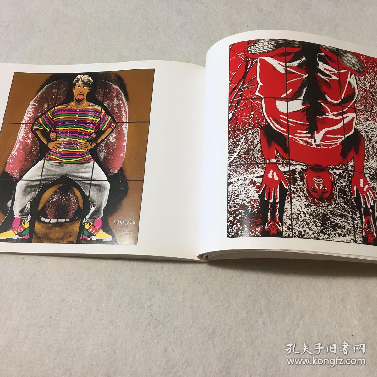 吉尔伯特与乔治一九九三年访华展览铜版纸全彩页