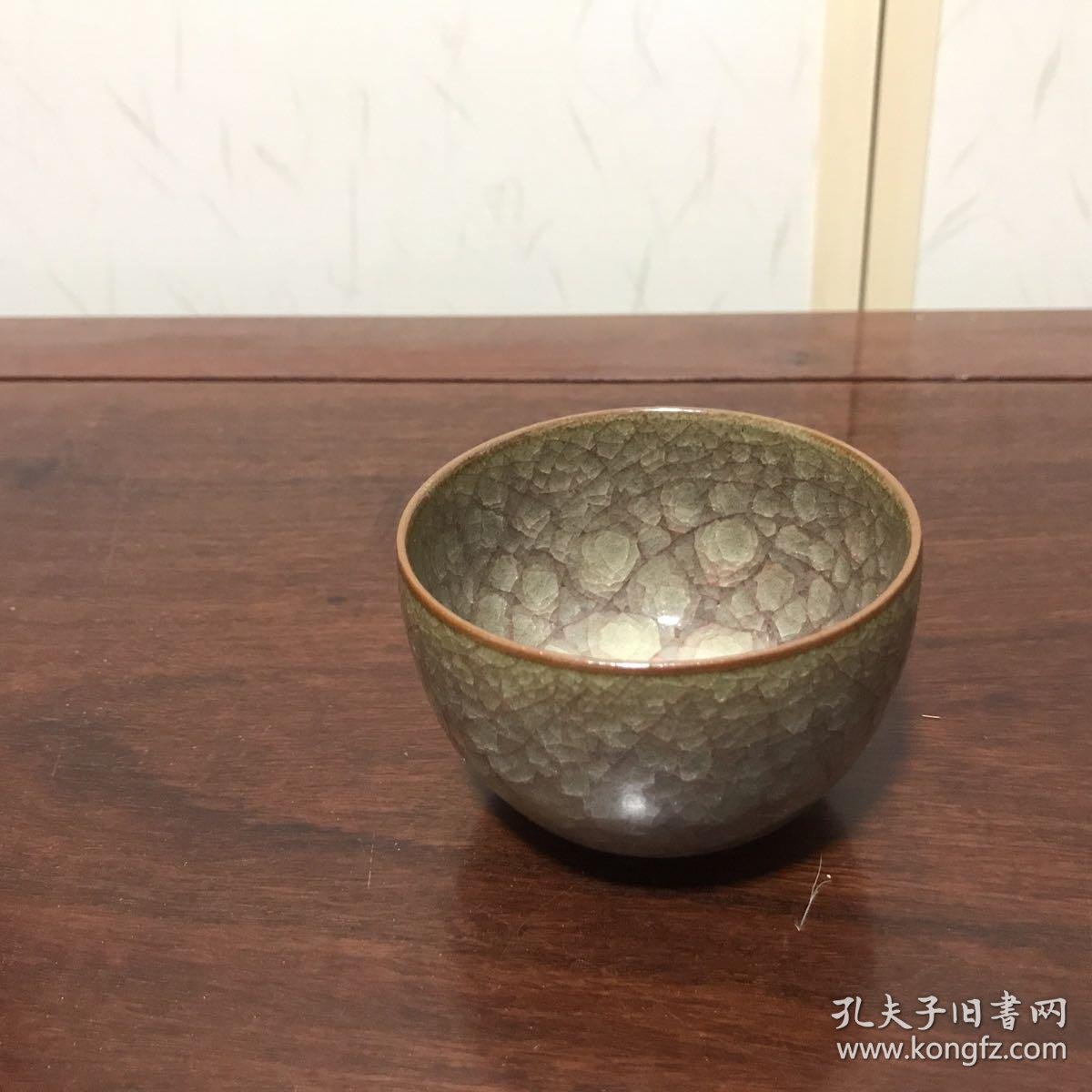 H 0639 日本回流京烧巨匠古川利男冰裂纹百级碎茶杯标价为单杯价格容量 150cc 顺丰到付不包邮 中古品不退换 孔夫子旧书网