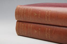 【順豐包郵·孔網唯一】英文書收藏指南（1475-1900：從卡克斯頓到凱普林）1927年版·2冊全·書頂刷金·兩面毛邊·傳統手工紙·活字排印·100幅書籍插圖（English Books 1475-1900 A Signpost for Collector from Caxton to Kipling By Charles J. Sawyer and F.J. Harvey Darton ）
