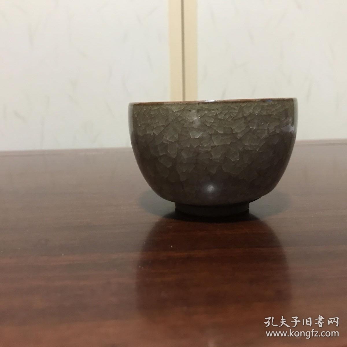 H 0639 日本回流京烧巨匠古川利男冰裂纹百级碎茶杯标价为单杯价格容量 150cc 顺丰到付不包邮 中古品不退换 孔夫子旧书网