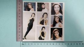 80后懷舊港臺女星李嘉欣老貼紙貼畫照片