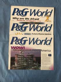英文原版： P&G World 宝洁公司在世界 1998.3、5、10 共3期 其中月号是增刊号外（世界顶级企业、世界500强企业 宝洁公司面向亚洲子公司雇员发行的企业报刊）