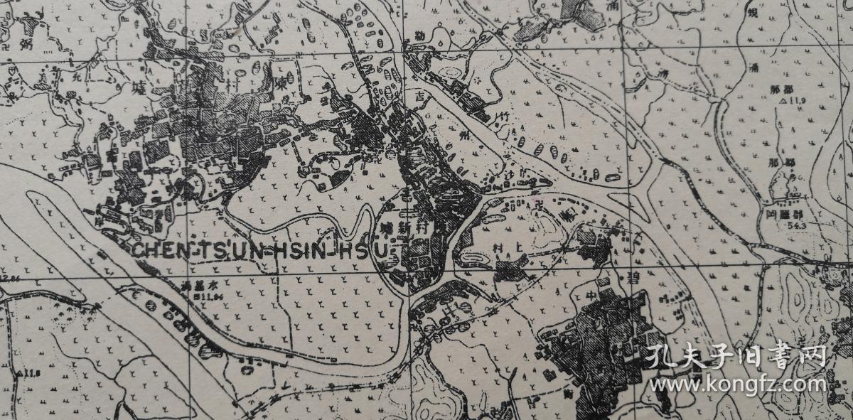 民国原版佛山(南海县,番禺县)地图.祖庙铺,观音堂铺,沙洛铺.