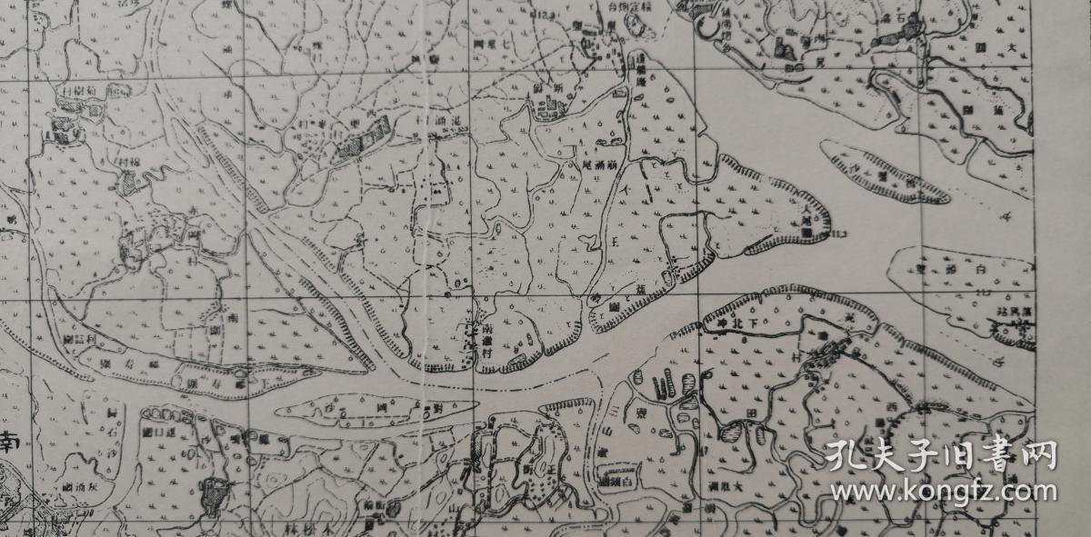 民国原版佛山(南海县,番禺县)地图.祖庙铺,观音堂铺,沙洛铺.