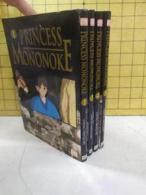 漫画:Princess Mononoke Film Comic, Vol. 1，3，4，5(四册合售)