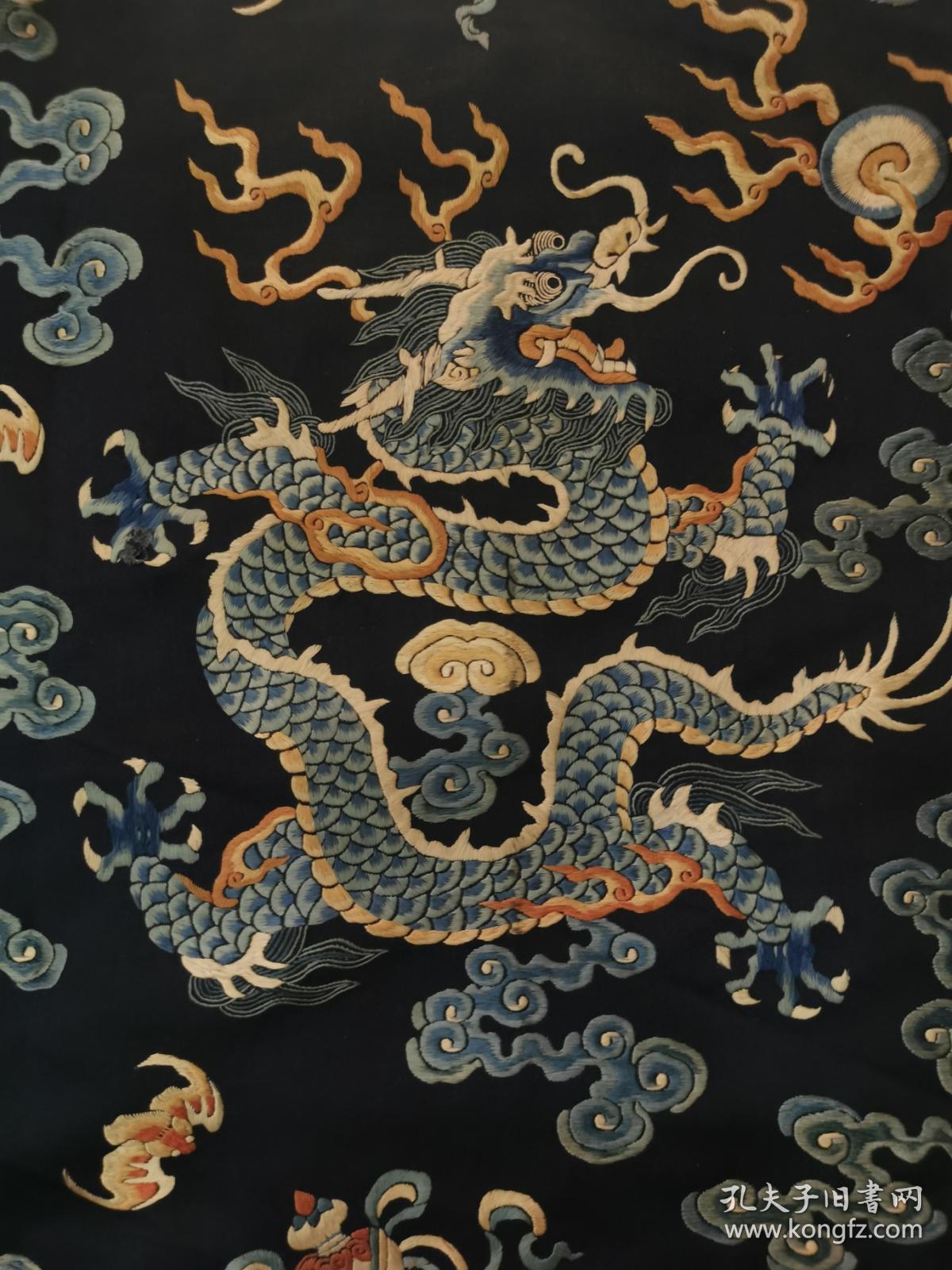 清 刺绣女官龙袍