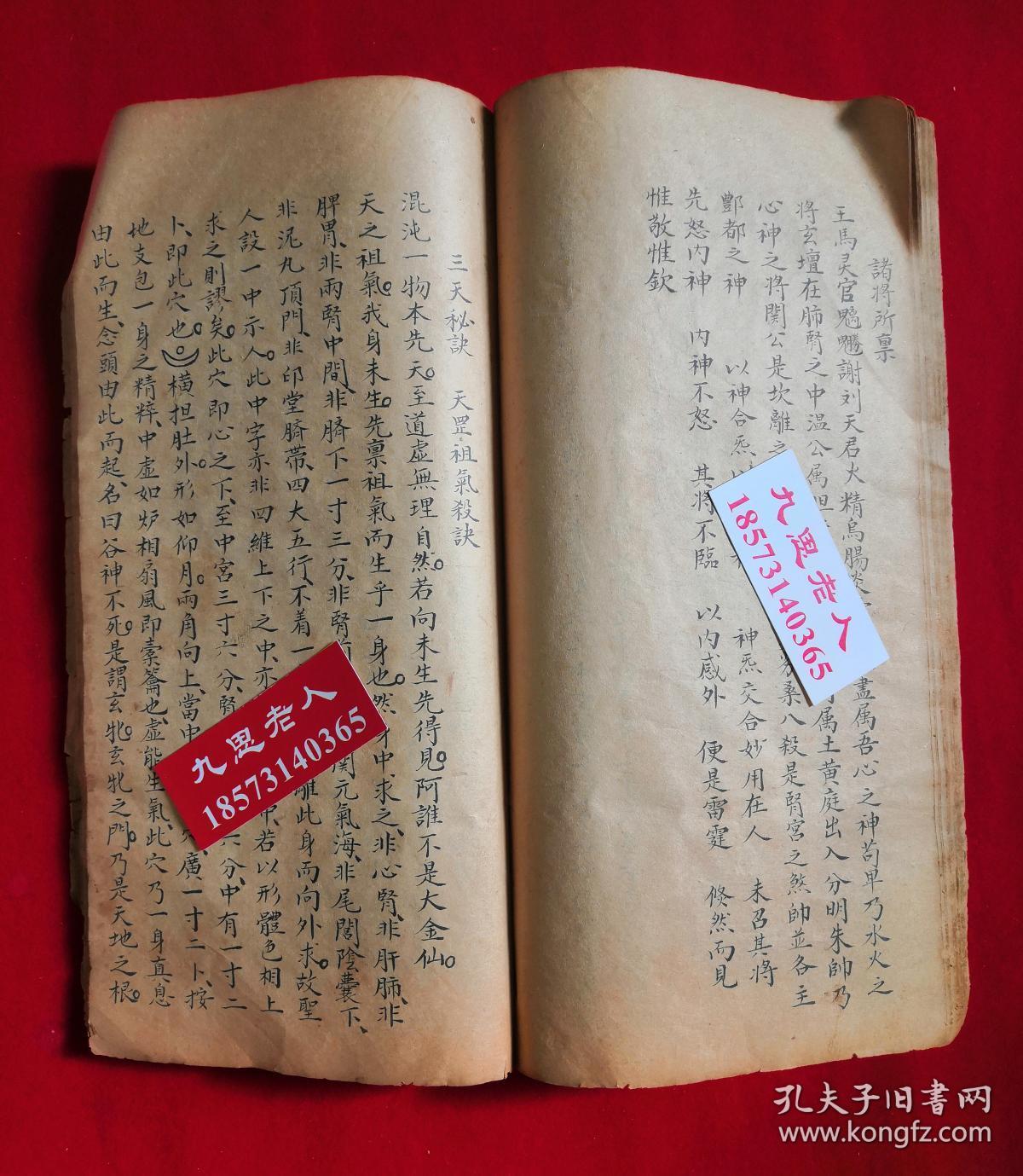 罕见:清代精写,带绘图解说【三天秘诀天罡真秘】天罡祖炁杀诀,天罡