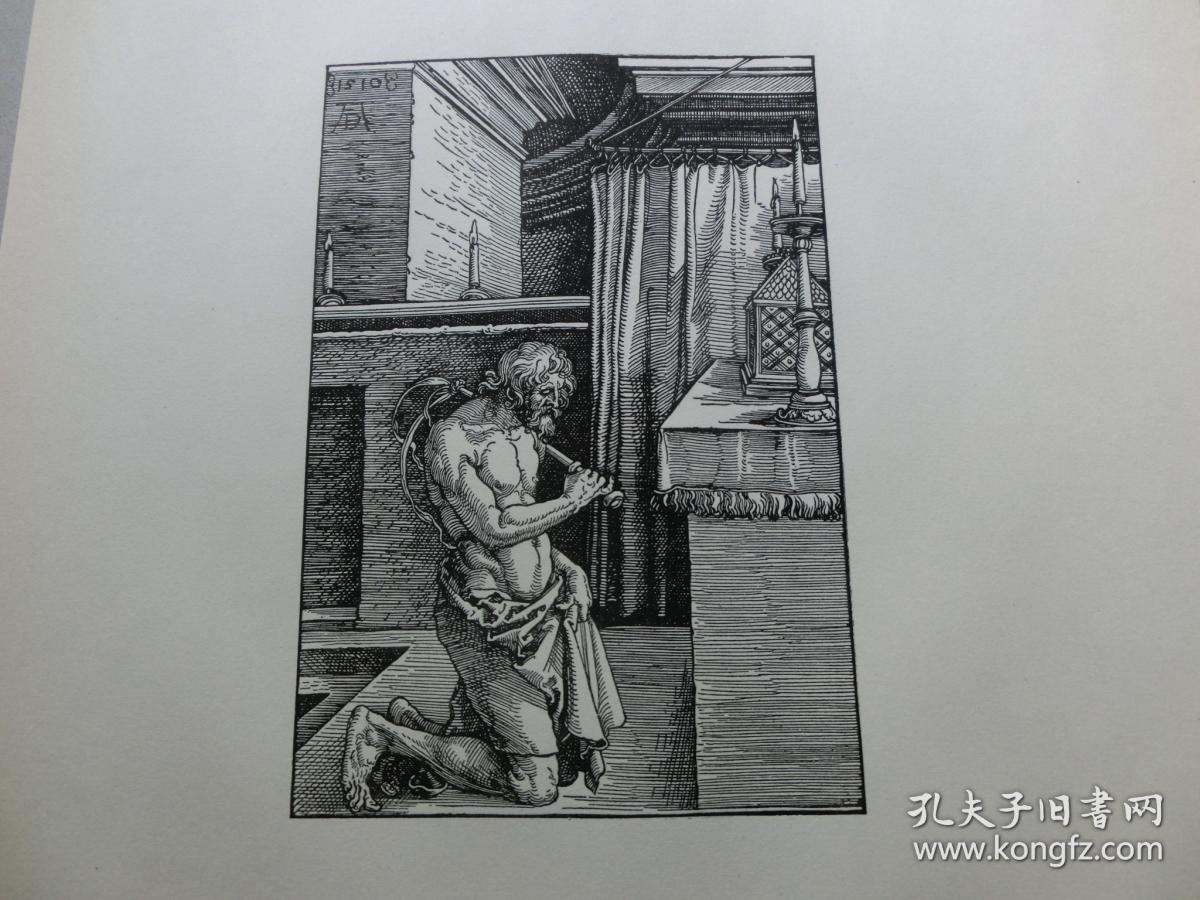 大幅 丢勒(albrecht dürer)作品系列之74《 忏悔》 木刻版画 1910