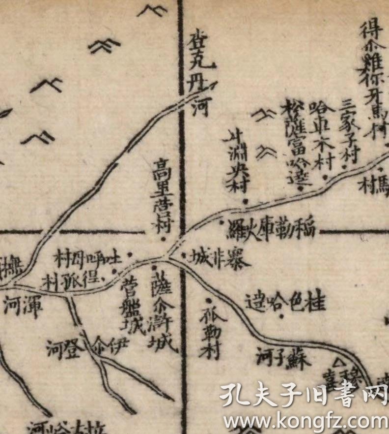 0015古地图1864清同治三年盛京全图纸本大小63486936厘米宣纸原色微喷