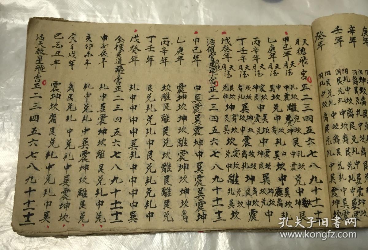 手写大本年月日万年历吉凶择期等等看不懂