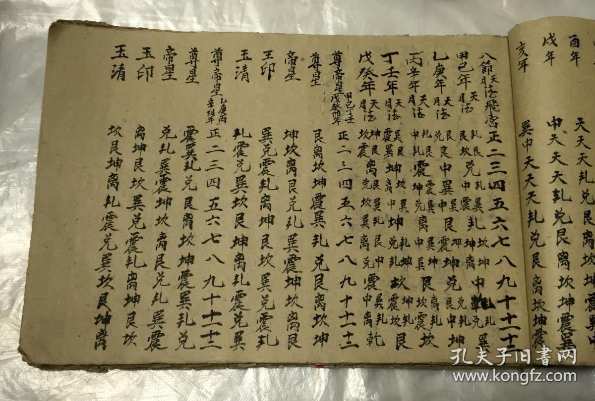 手写大本年月日万年历吉凶择期等等看不懂