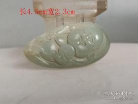 清代和田玉佛像挂件