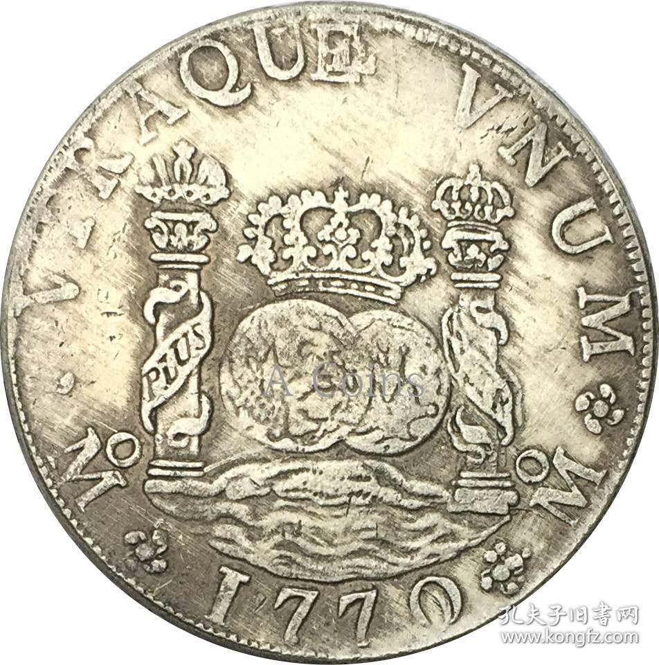 银元银圆墨西哥1770年