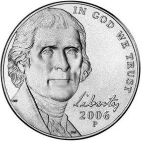 古钱币，老钱币，美国 杰斐逊总统 蒙蒂塞洛庄园 5分 年份随机，少见！，正品保真，非常稀有难得，意义深远，可谓古钱币收藏的珍品，孤品，神品